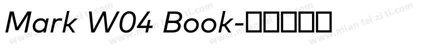 Mark W04 Book字体转换